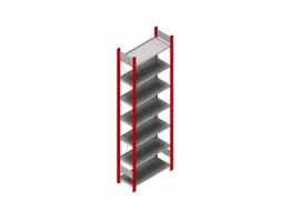 dossierstelling,grondveld,HxBxD 2350x810x335mm,vaklast 60kg