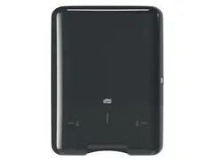 Tork 553008 H3 C-vouw en Z-vouw Handdoek Dispenser Elevation Zwart