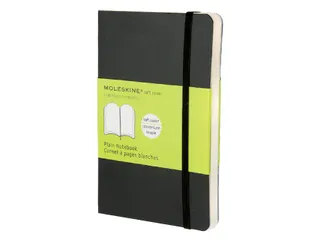 Notitieboek Moleskine pocket 90x140mm blanco soft cover zwart - 1