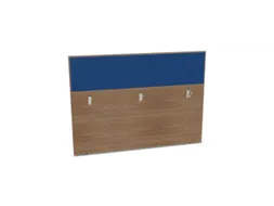 baliepaneel,v. bureau,aanbouw achter,B 1600mm,NT-cherry,BN6016-blauw