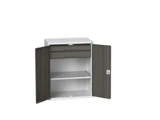 universele kast,HxBxD 1000x800x550mm,1xStalen bodem,2lade(n) - 1