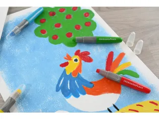 Gelkleurpotloden Eberhard Faber 6 kleuren in karton etui - 5