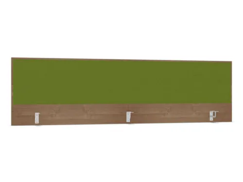 opzetpaneel,v. bureau,aanbouw achter,B 2000mm,NT-cherry,BN7048-groen