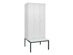 locker voor scheiding van kleding,HxBxD 2120x900x815mm,3vak