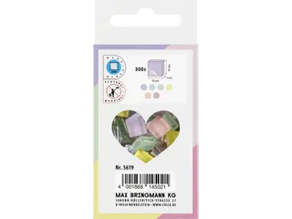 Folia Mozaieksteentjes glas 10x10mm pastelkleuren assorti - 4