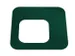 Oplegdeksel,V. Afvalbak 1X60L,Vierkant,1Opening,Staal,Groen