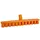 Vikan UST 70647 vloerschrobber Oranje hard 400mm