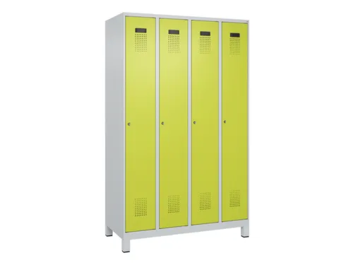 locker voor scheiding van kleding,HxBxD 1950x1200x500mm,4vak