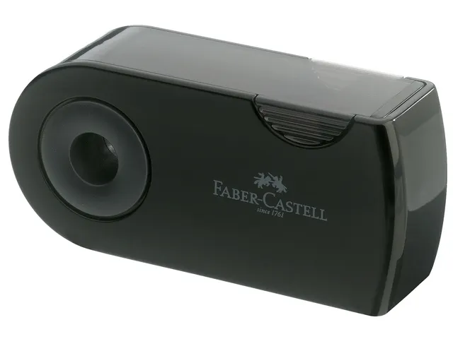 Taille-crayon Faber-Castell "Sleeve" noir double
