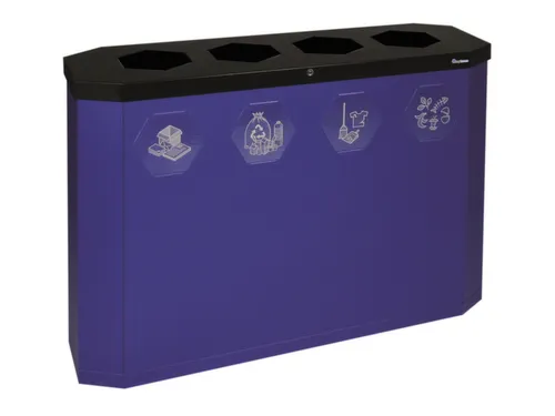 afvalverzamelstation,4x45l,HxBxD 830x1200x355mm,4opening(en)