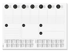 Designonderlegger Sigel week-planner 26/27 42x29,7cm 30 vel met to-do-