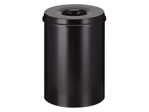 Papierbak met Vlamdover 30 liter 335mm x 47cm Zwart