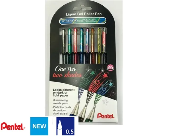 Gelschrijver Pentel K110 0.5mm assorti