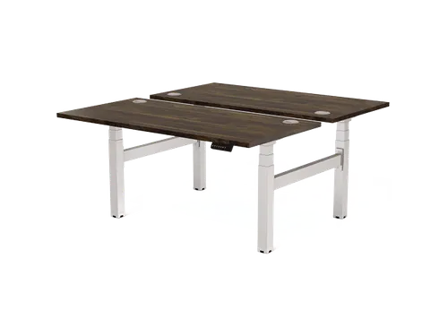 Cambio Zit-Sta bureau duo bench frame Zilver
