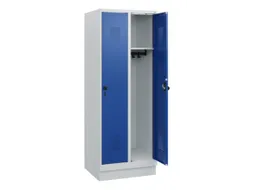 schoollocker,HxBxD 1630x600x500mm,2vak,vak B 300mm,draaigrendel,sokkel