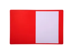 Bedrukte dossiermap met zichtrand Forever A4 280g/m2 24x31.5cm Rood