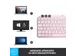 Toetsenbord FR AZERTY Bluetooth Roze 295.99x131.95x20.97mm