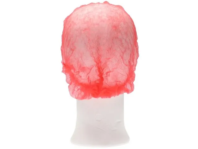 Haarnet CMT clip non-woven L 53cm PP rood 100 stuks