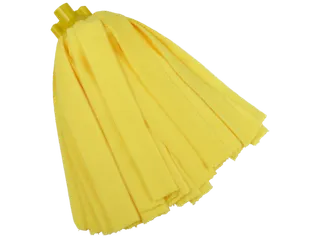 Vikan Microfibre draadmop microvezel stroken schroefdraad Geel - 1