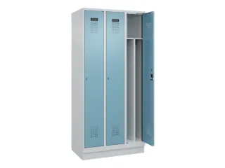 locker voor scheiding van kleding,HxBxD 1950x900x500mm,3vak - 1