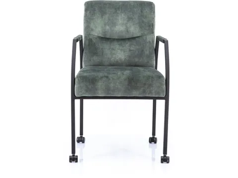 Vergaderstoel Albany Hunter Velours Zwart 4-poots frame