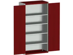 kast met geperforeerde platen,HxBxD 2000x1050x650mm,4xStalen bodem