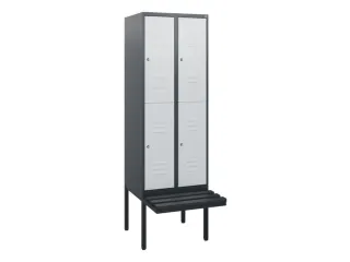 Dubbeldekse dekenkist,HxBxD 1950x600x815mm,2x2vak.,vak B 300mm - 1