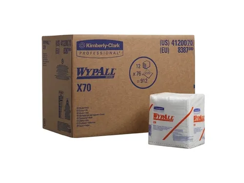 WypAll 8387 doek X70 ¼-vouw 1-laags wit 30,5x31,8cm