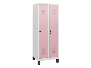schoollocker,HxBxD 1630x600x500mm,2vak,vak B 300mm,draaigrendel,voeten - 2