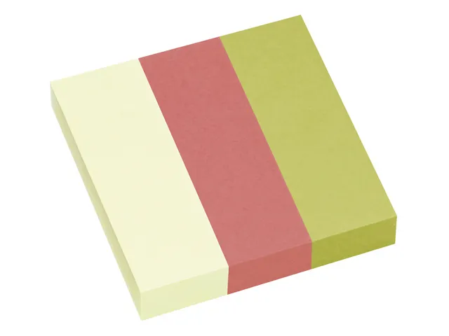 Marque-pages UPM 25x75mm Recyclé Assorti Bloc 100 feuilles 3 pièces