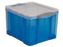 Really Useful Boxes Opbergdoos 35 Liter Blauw Transparant