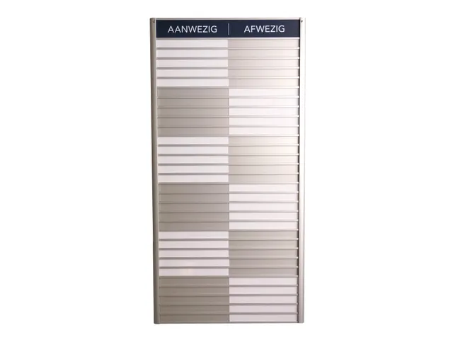 Menoor In-Uit bord 30 namen Aluminium Aanwezig/Afwezig Donkerblauw