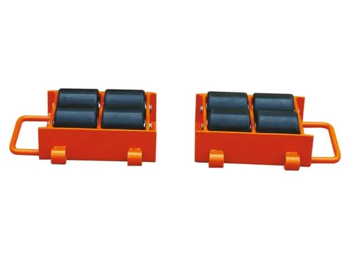 Onderwagen 6000kg Steunplaat Lxb 300x250mm 8 Nylon Wielen Verstelbaar