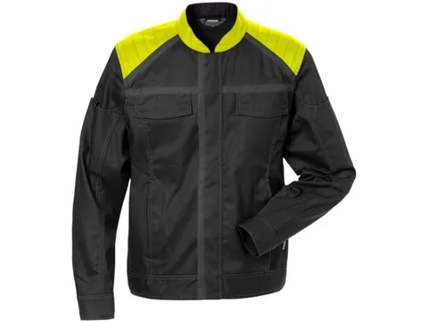 Fristads 4556 STFP werkjas, zwart/geel, maat XS, per stuk