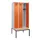 locker met bank,HxBxD 2120x900x815mm,3vak,vak B 300mm,cilinderslot