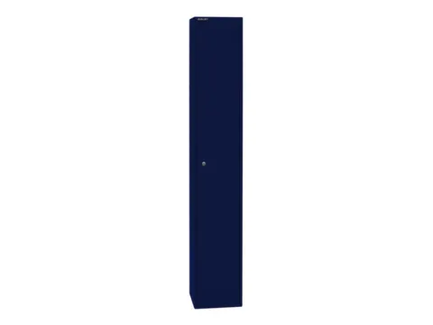 garderobekast,HxBxD 1802x305x305mm,1vak,cil.-slot,romp oxfordblauw