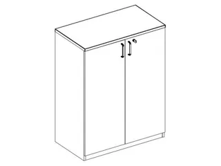 kantoorkast,HxBxD 720x800x445mm,CC-zwart - 3