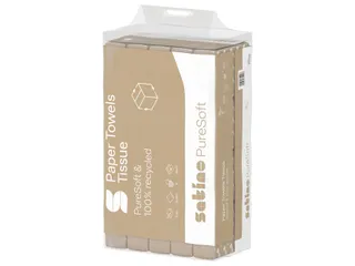Handdoek PureSoft PT3 V-vouw 2-laags 240x230mm 277540 naturel - 4