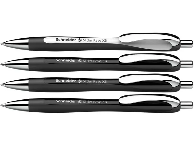 Balpen Schneider Rave XB Black box assorti doos a 3 + 1 gratis