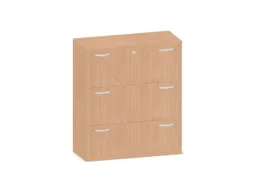 Hangmappenkast 1150X1000X430Mm 3Hangmappenframes Beuken