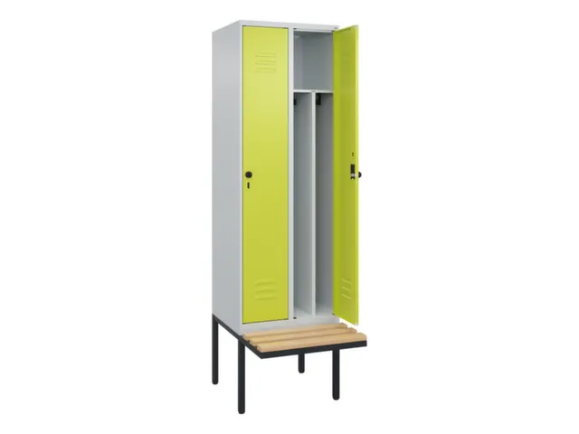 locker voor scheiding van kleding,HxBxD 2120x600x815mm,2vak