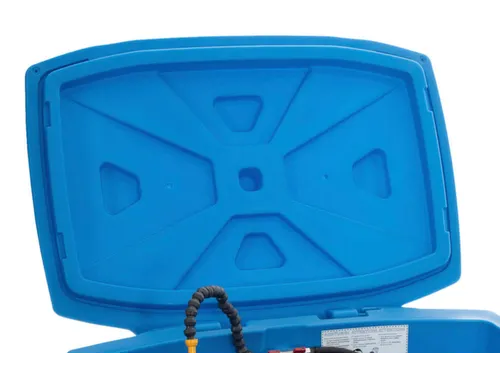 Deksel,v. reinigingstafel,HxBxD 170x1020x770mm,PE,blauw