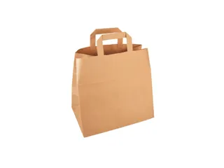 Tas IEZZY kraft papier 32x16x27cm (bxdxh) bruin 250 stuks - 1