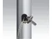 Mât Alu Ø75mm Hauteur (au-dessus sol) 7m Cylindrique avec potence