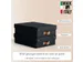 Boîte de rangement Leitz Puro avec couvercle 8L noir set 2 pièces