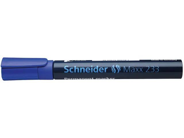 Marker Schneider Maxx 233 permanent beitelpunt blauw