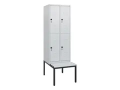 Dubbeldekse dekenkist,HxBxD 1950x600x815mm,2x2vak.,vak B 300mm