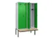 locker met bank,voor scheiding van kleding,HxBxD 2120x1200x815mm,4vak