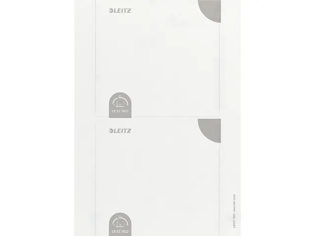 Rugetiket Leitz 56X190Mm Insteekkaart Breed Grijs printbaar