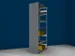 paroi latérale,p. rayonnage sans boulons,HxP 3000x600mm,acier,RAL7035